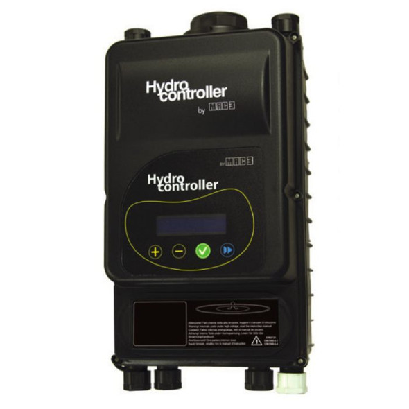 Hydrocontroller - Variable Speed Inverter, Programmable, Water Cooled (Pipe Mounted). Hydrocontroller - Variable Speed Inverter, Programmable, Water Cooled (Pipe Mounted).
