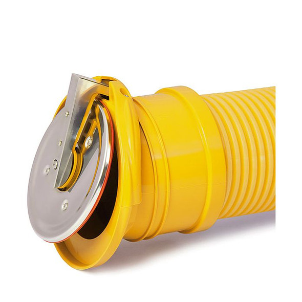 Flap Valve for Land Drains and other unperforated corrugated pipes.