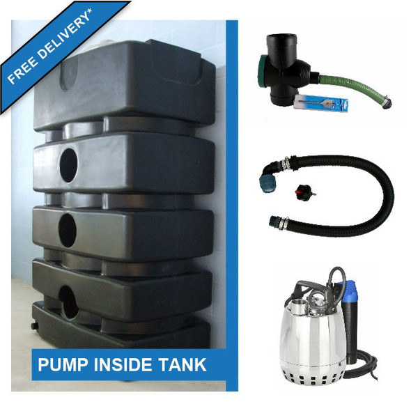 1500 Litre Water Storage Tank with Internal Pump Kit. Free Delivery 1500 Litre Water Storage Tank with Internal Pump Kit. Free Delivery