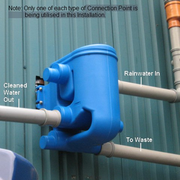 An example of the Twin Filter wall mounted on an agricultural building in a frost free position. An example of the Twin Filter wall mounted on an agricultural building in a frost free position.