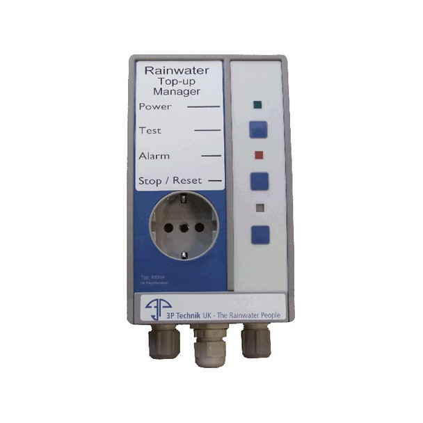 Mains Water Top-Up Controller Unit for Rainwater Harvesting Systems.