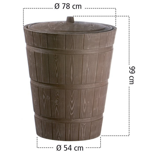 The lid can be secured in place with a discrete screw (included).
