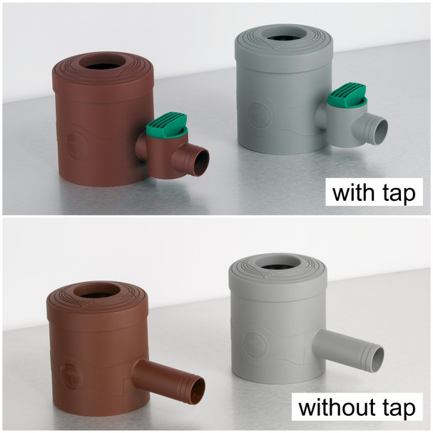 Rain Diverter with and without tap. Two colour options