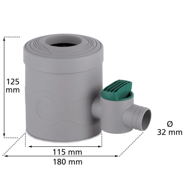 Dimensions of the Rain Diverter.