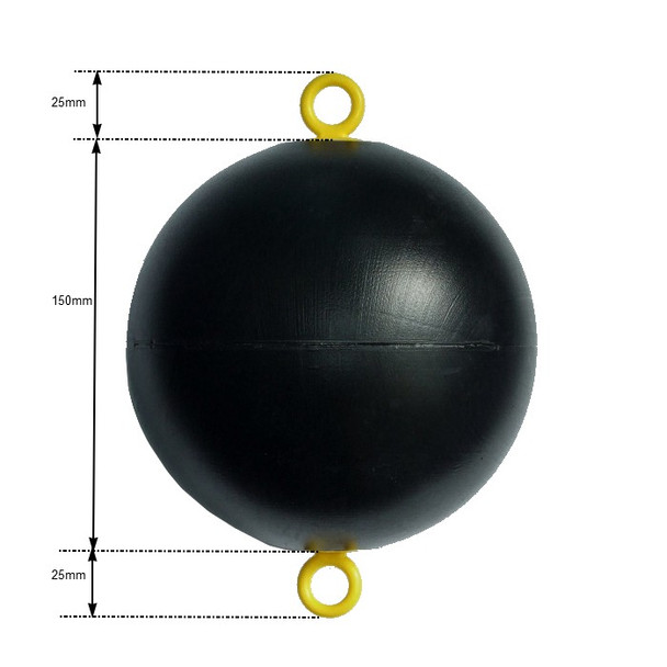 Plastic Float Ball 150cm annotated Plastic Float Ball 150cm annotated