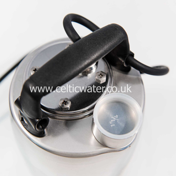 Calpeda GXRM 9SG Manual Submersible Dirty Water Pump with 10m Cable top view (remove outlet cap before use). Calpeda GXRM 9SG Manual Submersible Dirty Water Pump with 10m Cable top view (remove outlet cap before use).