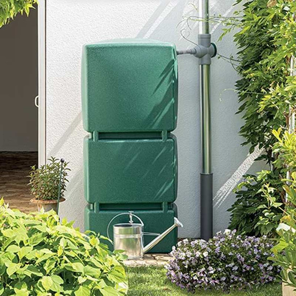 800L space saving waterbutt, rainwater tank. Colour: Green. Free Delivery*