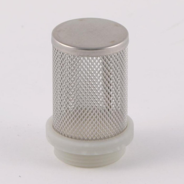 Stainless Steel Mesh strainer/filter for Pump inlets. 1" male thread shown here (other sizes available).