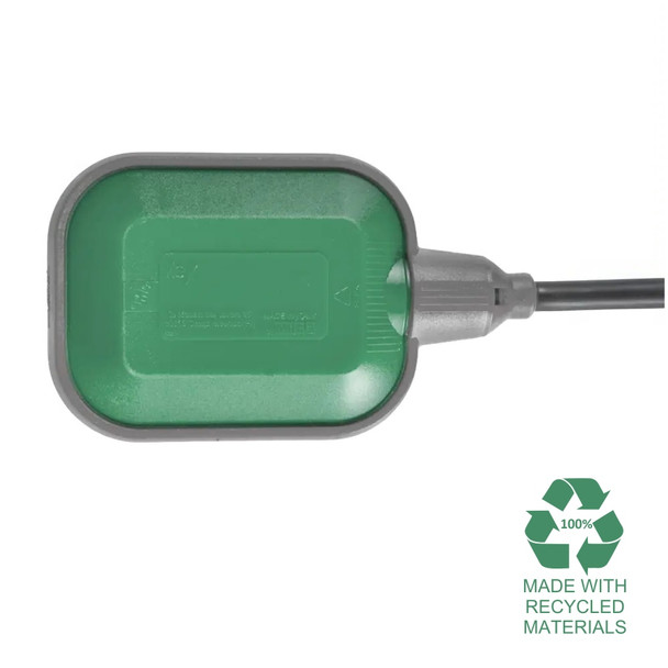 Key Float Switch Green. The float body is made with 100% recycled plastic. Key Float Switch Green. The float body is made with 100% recycled plastic.