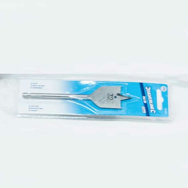 32mm Flat bit suitable for drilling a hole in a plastic walled water butt 32mm Flat bit suitable for drilling a hole in a plastic walled water butt