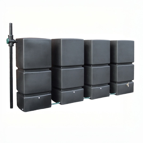 3200L Modular Rainwater Storage Tank System with Pump and Free Delivery