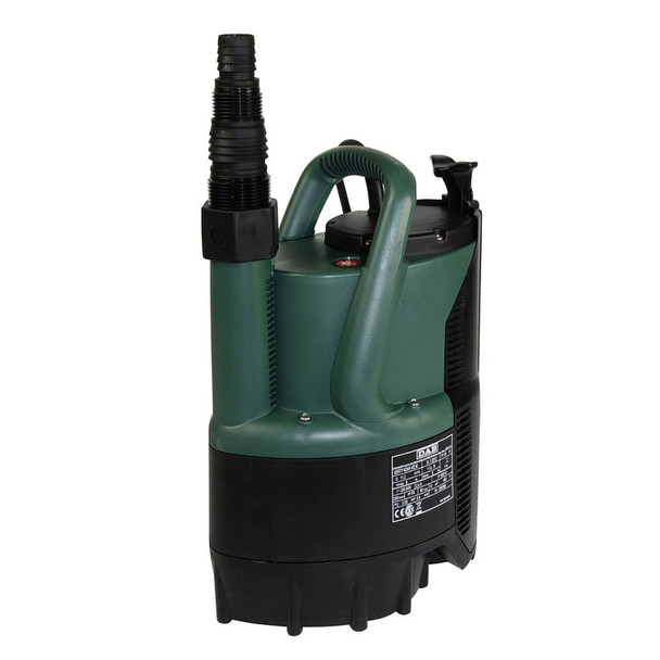 DAB Verty Nova 400M Submersible Sump Pump with Multi-hosetail reducer outlet.