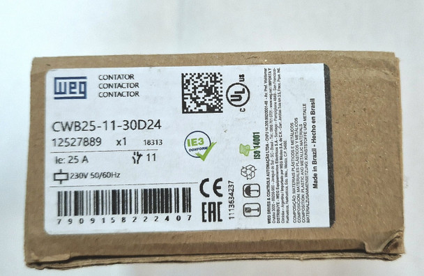 Contactor 25A AC3 Weg 230vac coil - 3 Pole