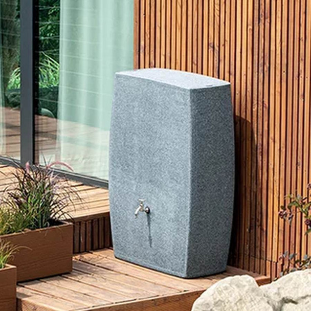 Boxy Slim Water butt with Optional Planter