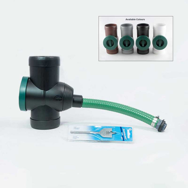 Filter Collector and Diverter for rainwater collection into water butt