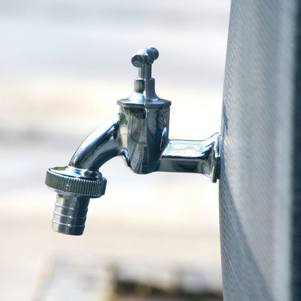 Comes with quality Metal taps in either Chrome or Brushed Brass finish (Chrome for the Charcoal and Granite finishes, Brass for the Sandstone).