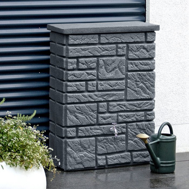 Maurano  300L Rectangular Space-saving water butt - charcoal