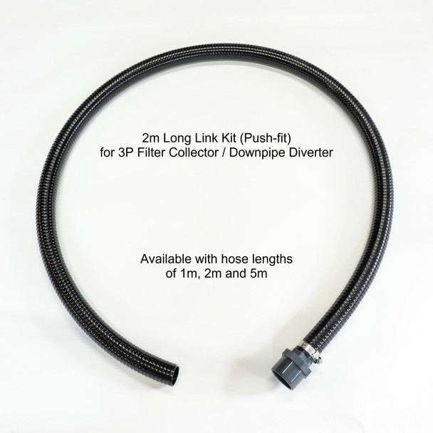 Long Link Kit is available in various lengths of medium duty hose: 1m , 2m (pictured), 5m