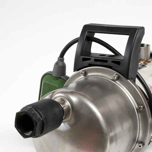 XAJE80B SteelPump with Float Switch (also with floating intake - not shown) is installed inside the tank.