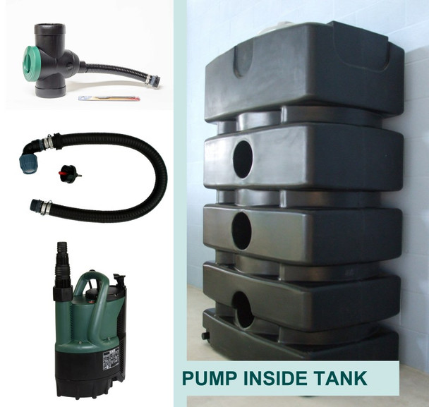 1500 Litre Water Storage Tank with Internal Pump Kit.