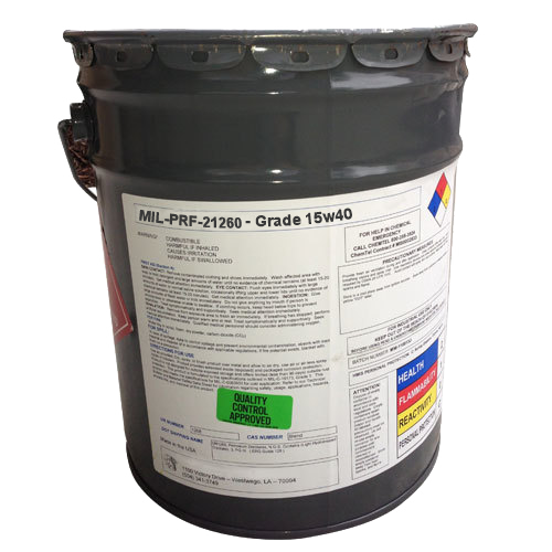 MIL-PRF-21260, Grade 15w40 - MIL-L-21260, Grade 15w40 - Flywheel Distribution, LLC