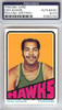 Don Adams Autographed 1972 Topps Card #77 Atlanta Hawks PSA/DNA #83920763