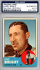 Harry Bright Autographed 1963 Topps Card #304 Cincinnati Reds PSA/DNA #83919551
