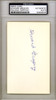 Howard W. "Howie" Gregory Autographed 3x5 Index Card St. Louis Browns PSA/DNA #83936006