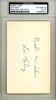 Leo Kiely Autographed 3x5 Index Card Boston Red Sox PSA/DNA #83960504