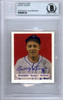 Buddy Rosar Autographed 1949 Bowman Reprint Card #138 Philadelphia A's Beckett BAS #9888155