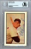 Pete Runnels Autographed 1953 Bowman Reprint Card #139 Washington Senators Beckett BAS #9888215