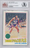 John Williamson Autographed 1977 Topps Card #44 Indiana Pacers Beckett BAS #10008925