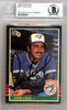 Luis Leal Autographed 1985 Donruss Card #317 Toronto Blue Jays Beckett BAS #10009424