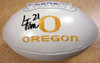 LaMichael James Autographed White Logo Football Oregon Ducks PSA/DNA RookieGraph Stock #22756