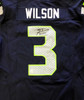 Seattle Seahawks Russell Wilson Autographed Blue Nike Elite Jersey Size 52 RW Holo Stock #60977