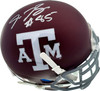Red Bryant Autographed Texas A&M Aggies Mini Helmet MCS Holo Stock #71798