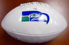 Walter Jones Autographed White Logo Football Seattle Seahawks MCS Holo Stock #72391