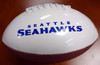 Walter Jones Autographed White Logo Football Seattle Seahawks MCS Holo Stock #72391