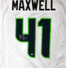 Seattle Seahawks Byron Maxwell Autographed White Nike Jersey Size XL MCS Holo Stock #85551