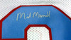Houston Oilers Mike Munchak Autographed White Jersey "HOF 2001" PSA/DNA Stock #94446