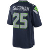 Richard Sherman Unsigned Seattle Seahawks Blue Nike Twill Jersey Size XXL Stock #99187