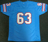 Houston Oilers Mike Munchak Autographed Blue Jersey "HOF 2001" PSA/DNA Stock #99428