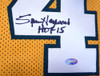 Seattle Sonics Spencer Haywood Autographed Gold Jersey "HOF 15" MCS Holo Stock #104223