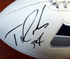 Thomas Rawls Autographed White Logo Football Seattle Seahawks MCS Holo Stock #105065