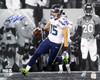 Jermaine Kearse Autographed 16x20 Photo Seattle Seahawks SB XLVIII Spotlight MCS Holo Stock #106301