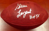 Steve Largent Autographed NFL Leather Football Seattle Seahawks "HOF 95" MCS Holo Stock #112481