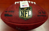 Steve Largent Autographed NFL Leather Football Seattle Seahawks "HOF 95" MCS Holo Stock #112481