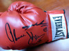 Boxing Greats Autographed Red Everlast Boxing Glove With 3 Signatures Including Sugar Ray Leonard, Thomas Hearns & Roberto Duran LH PSA/DNA Stock #112574