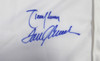 USC Tojans Legends Autographed White Jersey With 4 Signatures Including Tom Seaver, Mark McGwire, Randy Johnson & Fred Lynn Limited Edition #/42 Steiner Holo Stock #112675