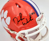 Deshaun Watson Autographed Clemson Tigers Orange Speed Mini Helmet Beckett BAS Stock #113704